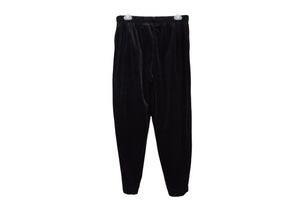 Jaclyn Smith Sport Black Velour Pants | M