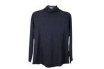 Susan Graver Weekend Blue Ribbed Sweater | M
