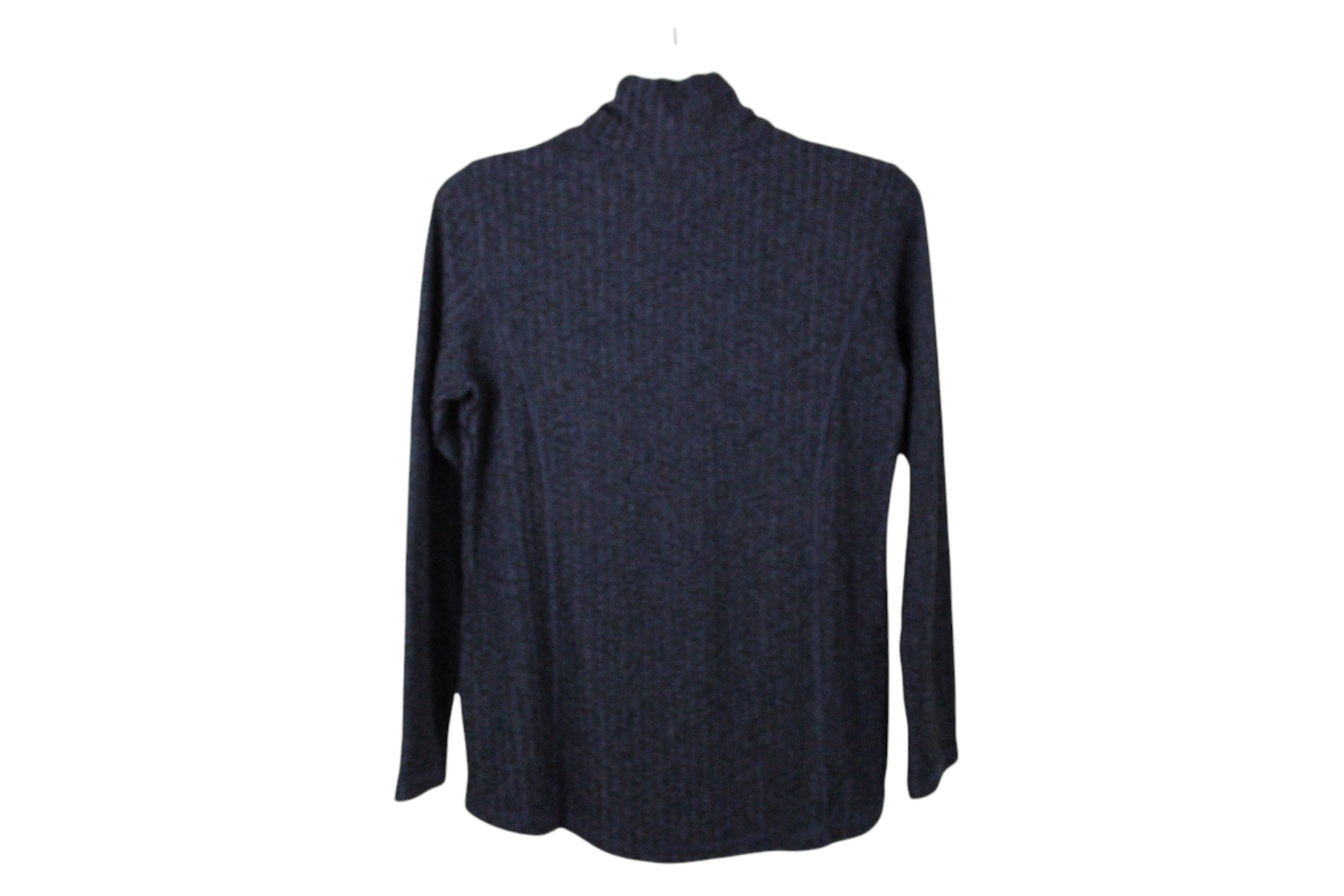 Susan Graver Weekend Blue Ribbed Sweater | M