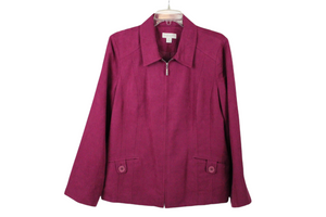 Appleseed's Petite Pink Suede Finish Jacket | 14 Petite