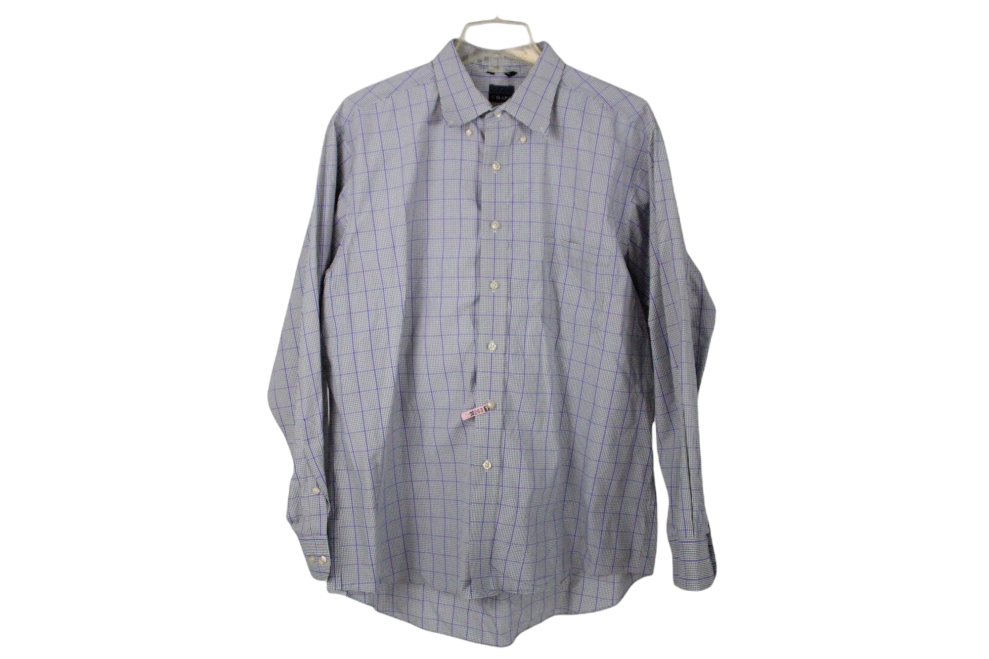 Chaps Purple Plaid Shirt | 17 1/2 34/35