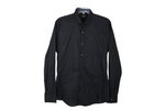Blue Man Black Button Down | L
