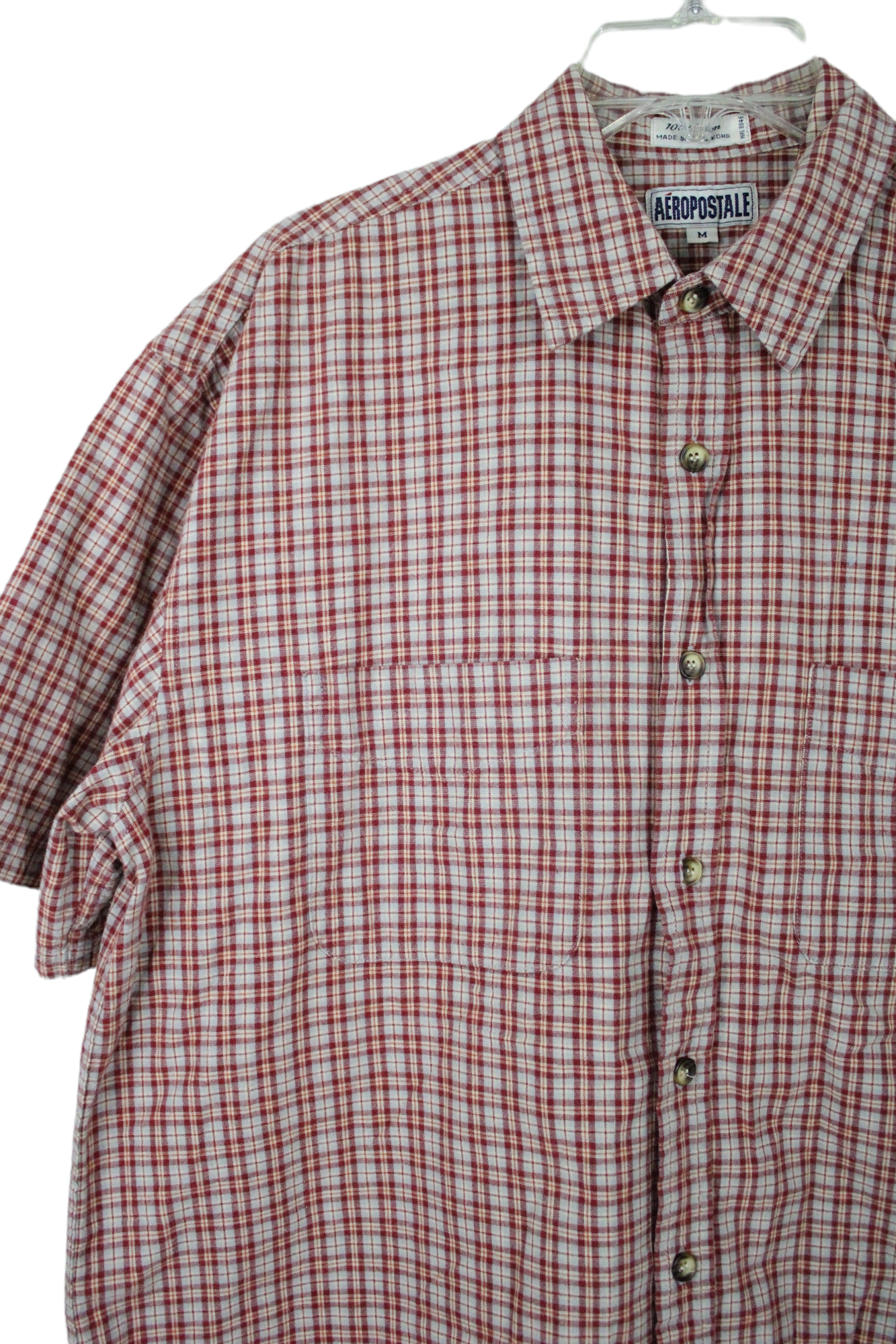 Vintage Aeropostale Red Plaid Short Sleeved Shirt | M