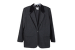Sag Harbor Charcoal Gray Wool Blazer Jacket | 14 Petite