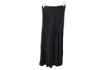 Zara Black Satin Material Calf Length Skirt | XS