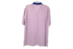 Walter Hagen Essentials Blue Red Striped Polo | L