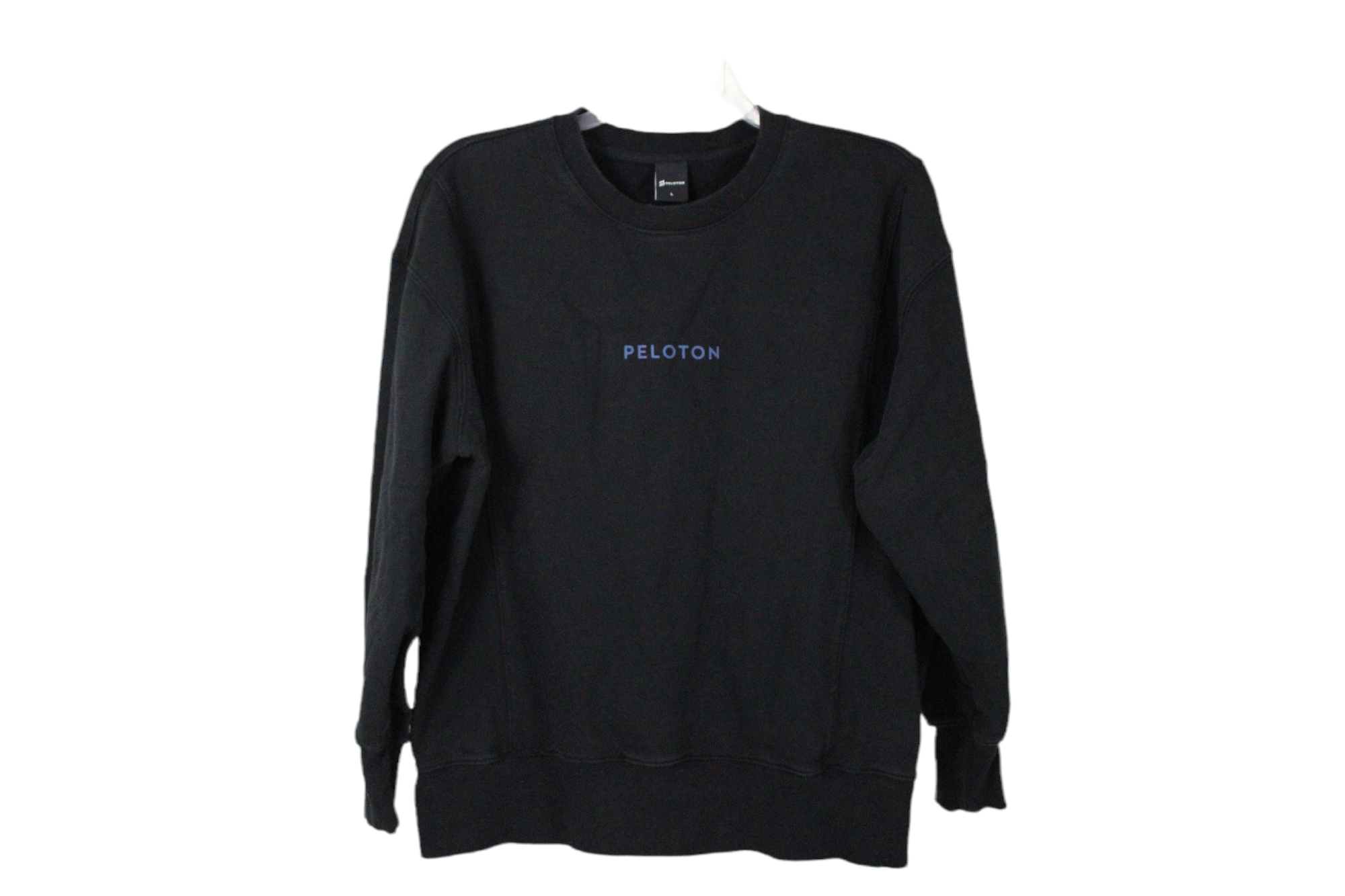 Peloton Side Panel Black Pullover Sweatshirt | L