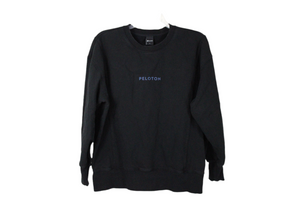 Peloton Side Panel Black Pullover Sweatshirt | L