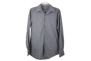Van Heusen Flex Slim Fit Gray Dotted Shirt | 15 1/2 34/35