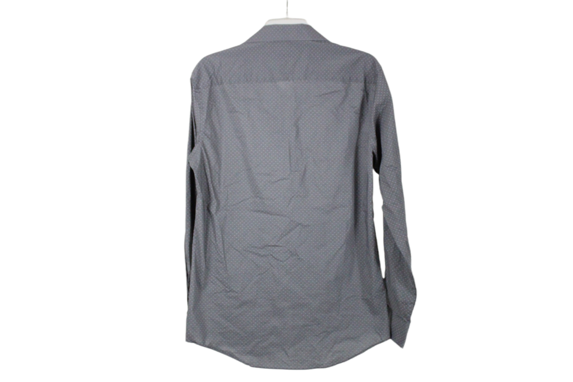 Van Heusen Flex Slim Fit Gray Dotted Shirt | 15 1/2 34/35