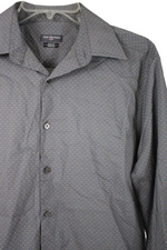 Van Heusen Flex Slim Fit Gray Dotted Shirt | 15 1/2 34/35
