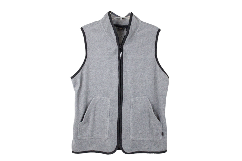 Route 66 Gray Fleece Vest | XL