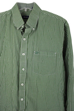 Izod Green Plaid Button Down Shirt | L