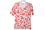 Time And Tru Red Floral Top | S