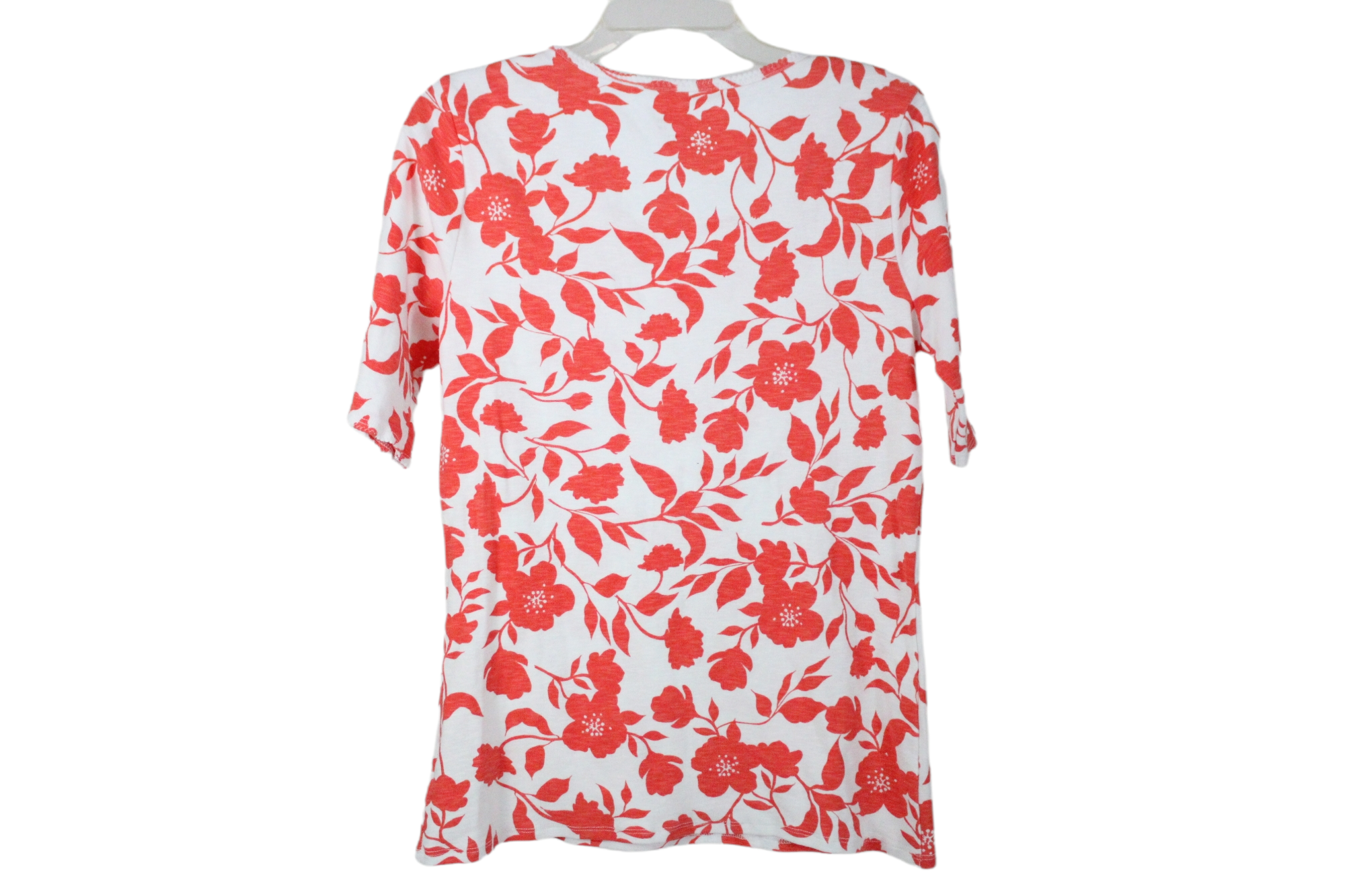 Time And Tru Red Floral Top | S