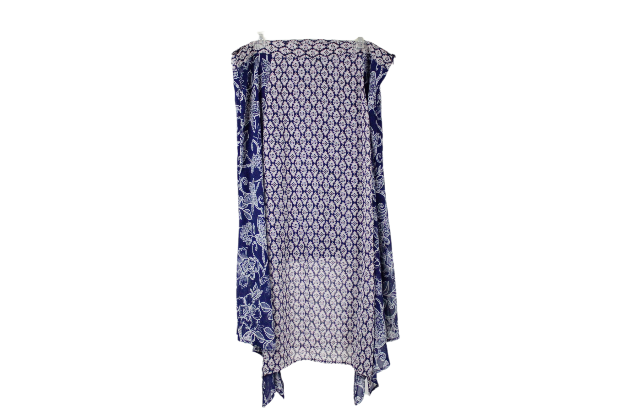 Roz & Ali Blue Chiffon Skirt | 16