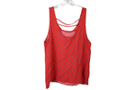 Red Patterned Tank | M