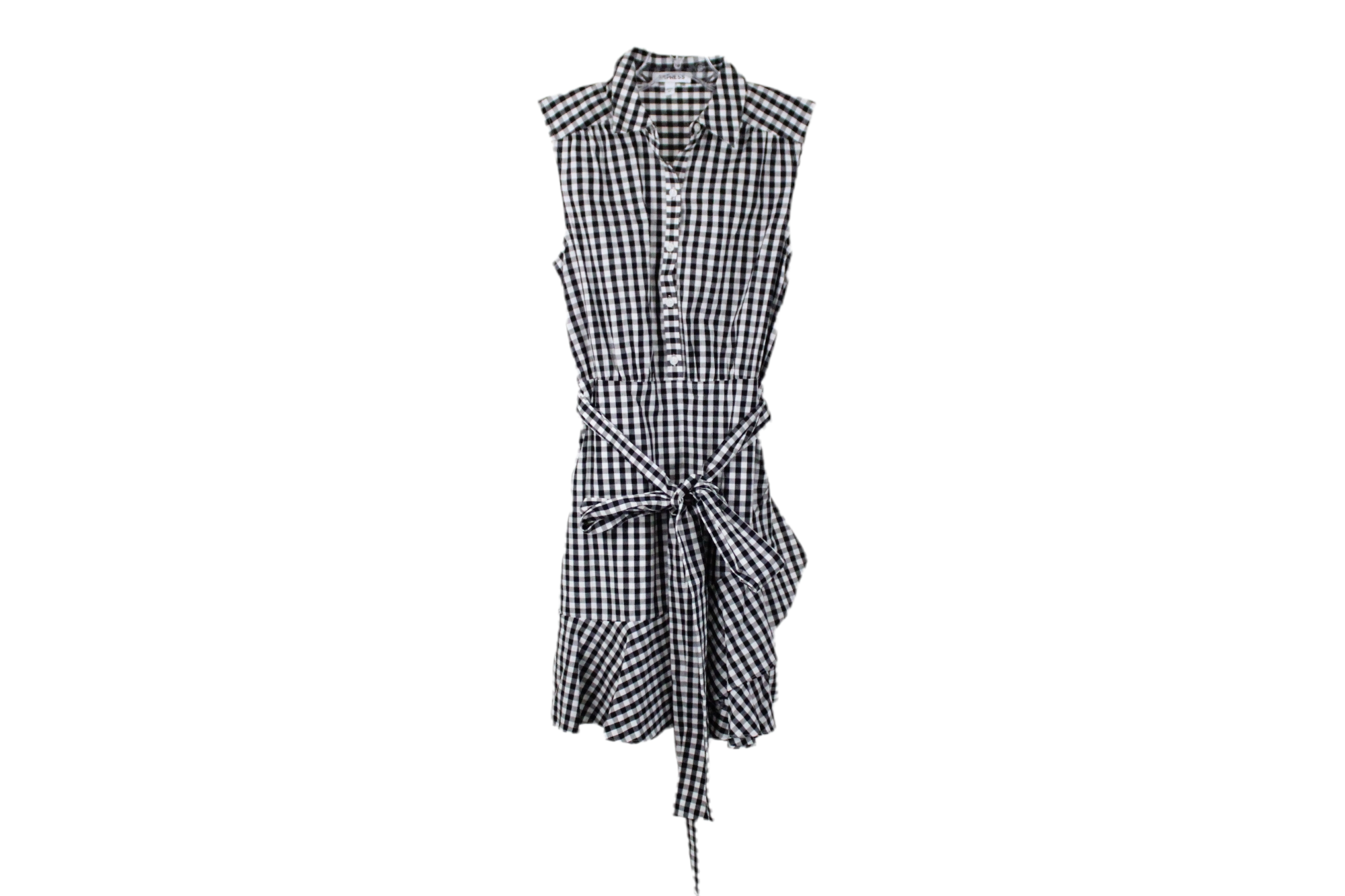 Express Black Gingham Dress | 00