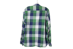 L.O.G.G. Blue Green Plaid Fitted Shirt | M