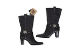 NEW Harley Davidson Black Lindsey Leather Heeled Boots | Size 6