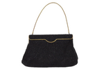 Antique Beaded  H. A. + E Smith Ltd Bermuda Made In France Black Purse