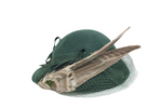 Beltone Hats New York Green Feather Antique Hat
