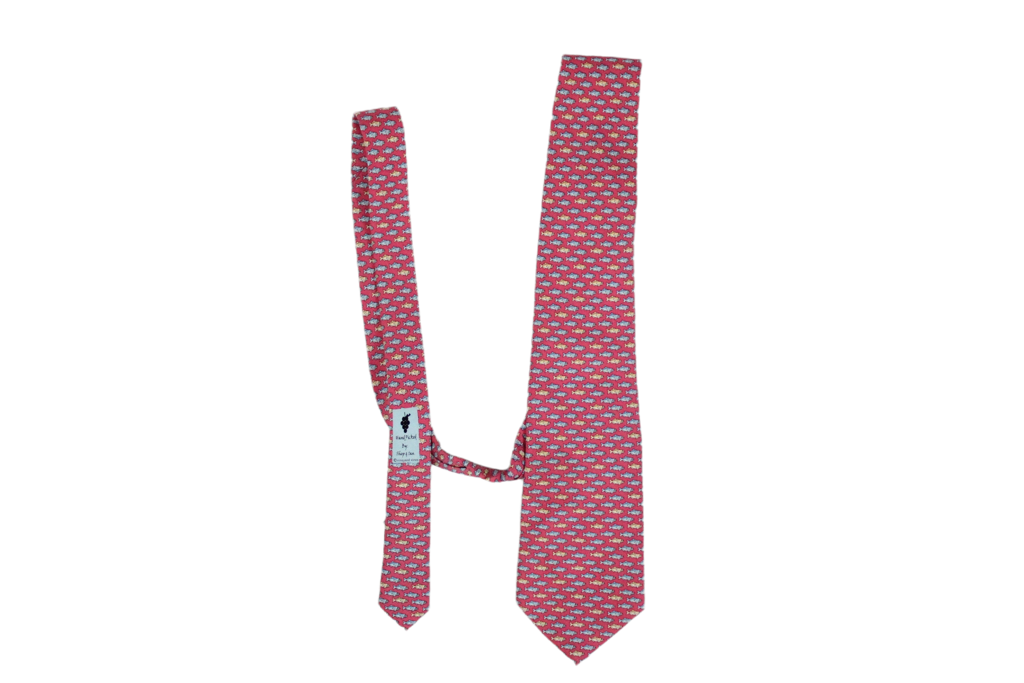Vineyard Vines Pink Fish Tie