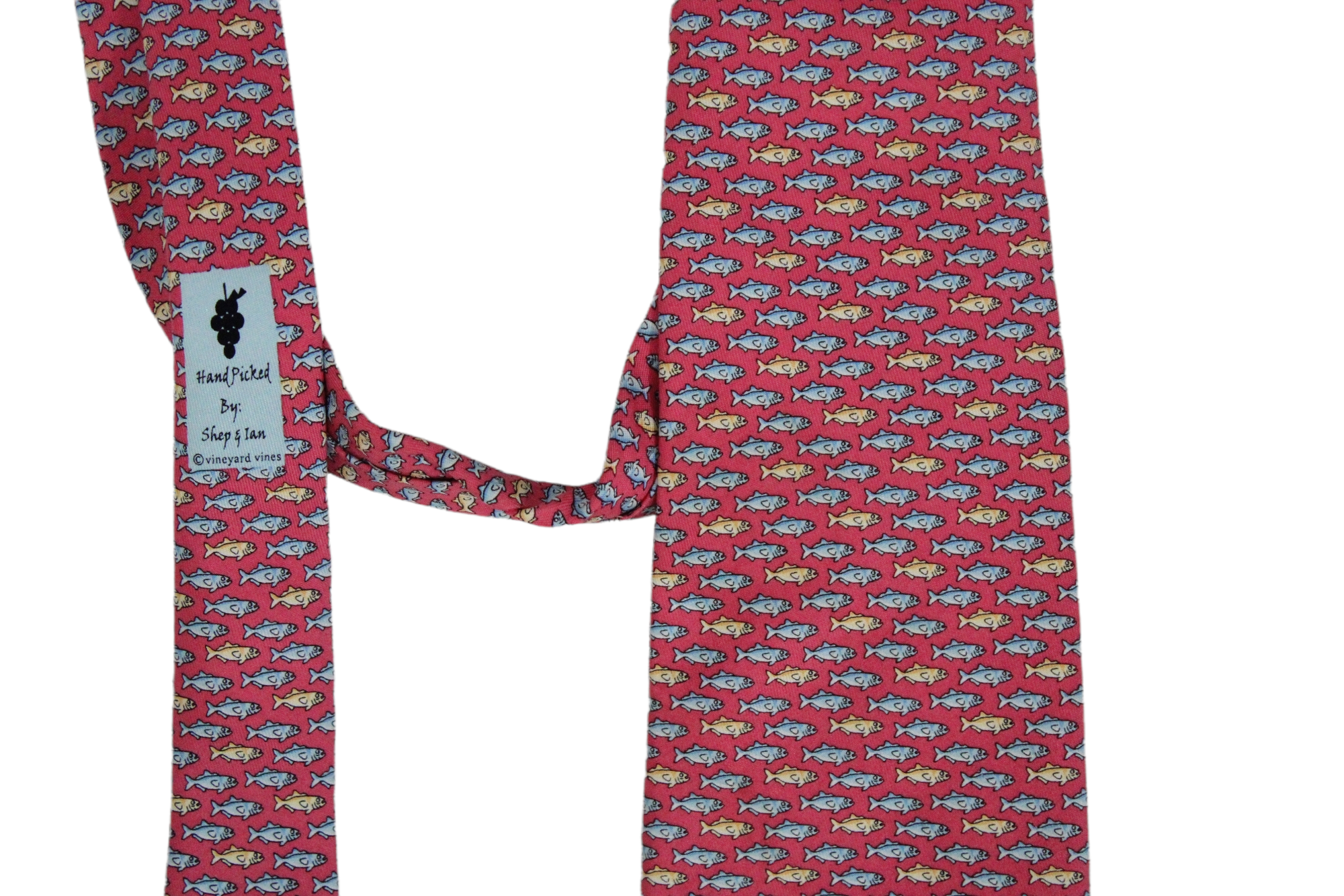 Vineyard Vines Pink Fish Tie