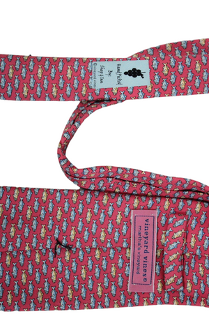 Vineyard Vines Pink Fish Tie