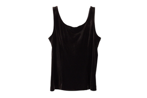 NEW Soft Works Petite Brown Velvet Tank | S