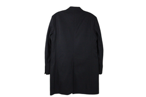 Gianni Versace Collection Single Breasted Soft Wool Black Coat | 54 | 2XL