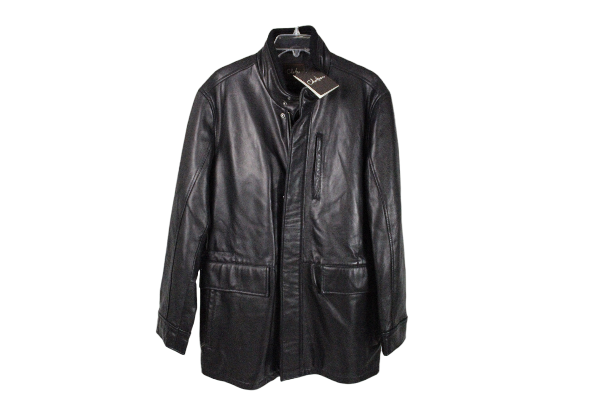 Cole haan smooth leather jacket hot sale