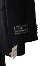 NEW Ermenegildo Zegna Black Tuxedo | 46L Jacket 38X37 Pants