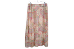 C 1946 Pink Paisley Chiffon Skirt | 14/16