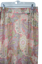 C 1946 Pink Paisley Chiffon Skirt | 14/16