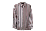 Gap Fitted Burgundy Striped Long Sleeved Shirt | L
