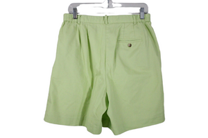 Talbots Lime Green High Rise Shorts | 12