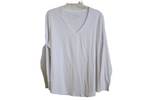 Terra & Sky White V-Neck Long Sleeved Shirt | 1X