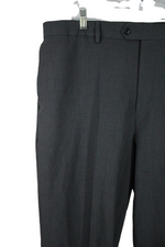 Savane Tailored 2 Up Comfort Waist Gray Slacks | 38X34