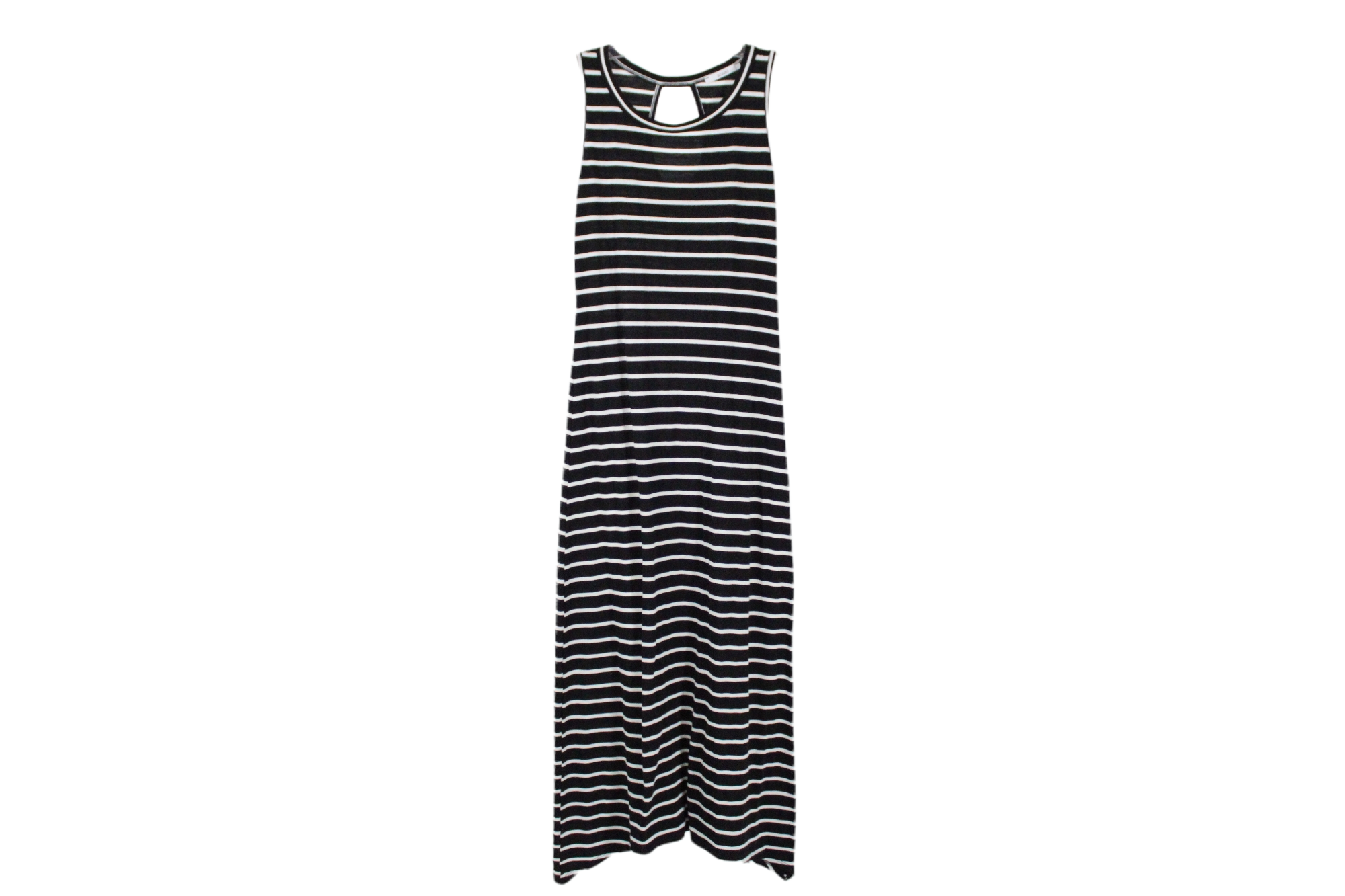 Acemi Black White Striped Maxi Dress | S