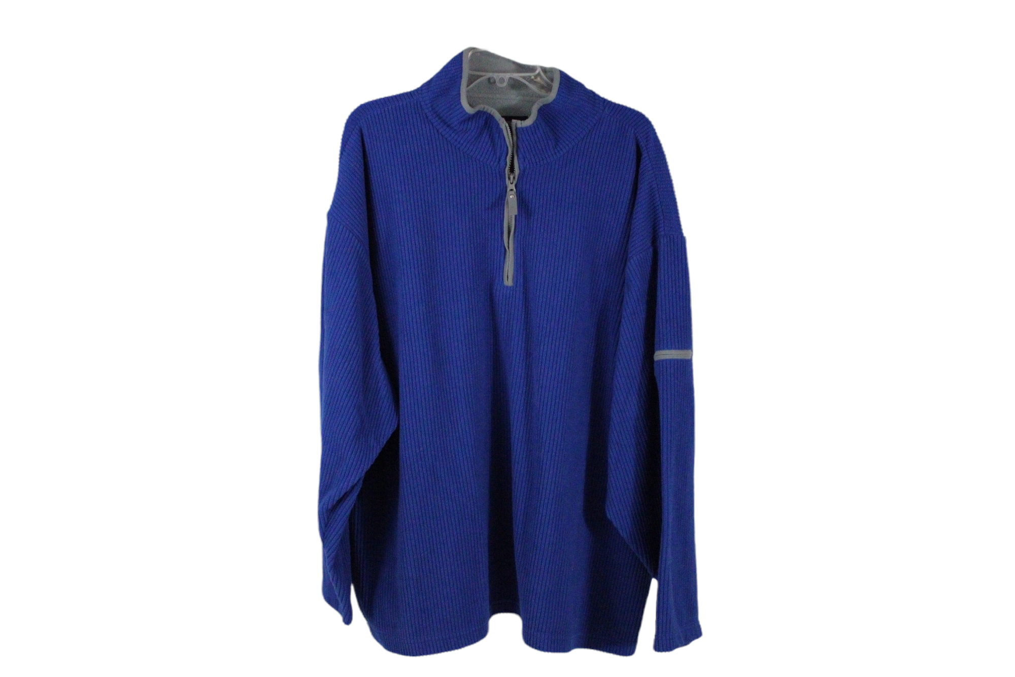 Faded Glory Blue Rib Fleece Pullover | 3XL