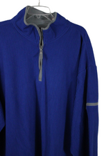 Faded Glory Blue Rib Fleece Pullover | 3XL