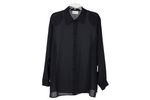 Kathi Lee Woman Black Sheer Blouse | 16W