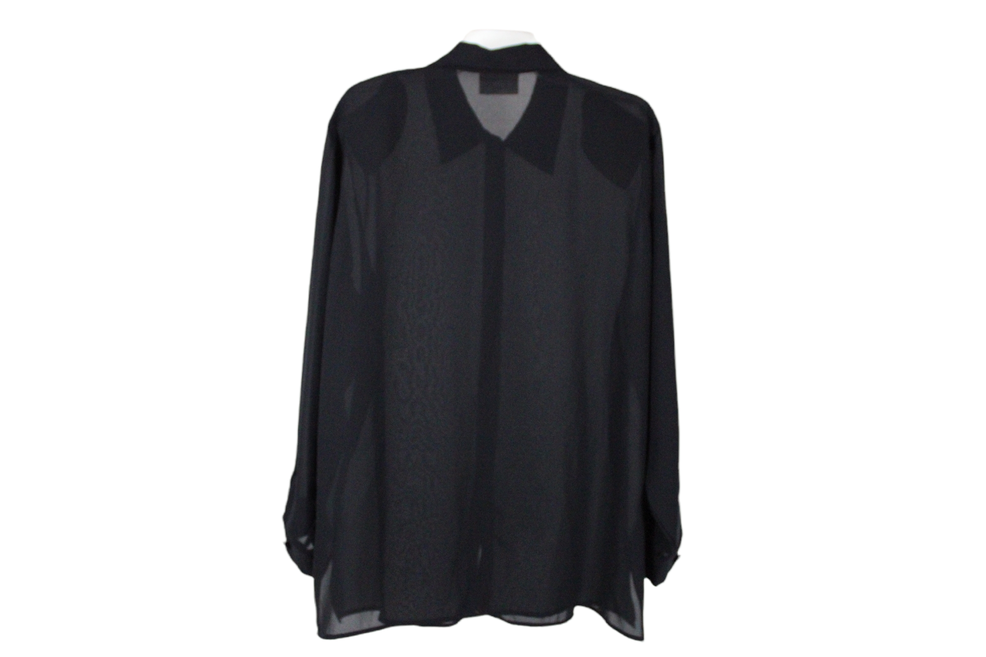 Kathi Lee Woman Black Sheer Blouse | 16W