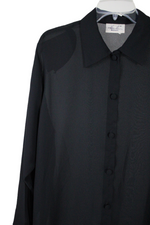 Kathi Lee Woman Black Sheer Blouse | 16W