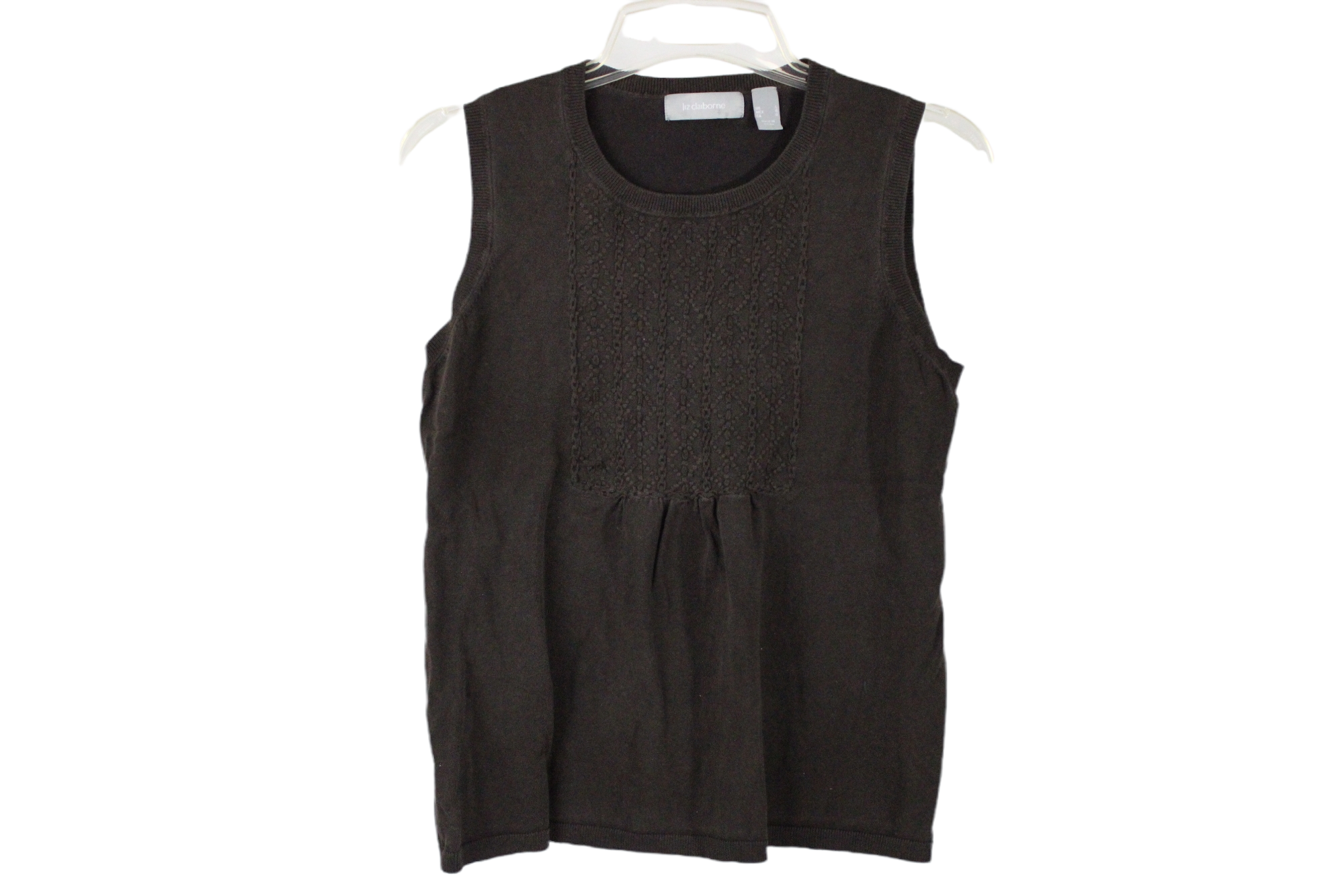 Liz Claiborne Brown Knit Tank | L