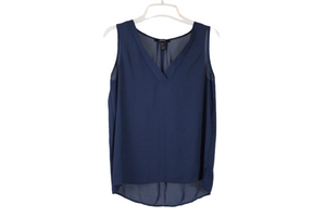 Forever 21 Blue Chiffon Tank | S