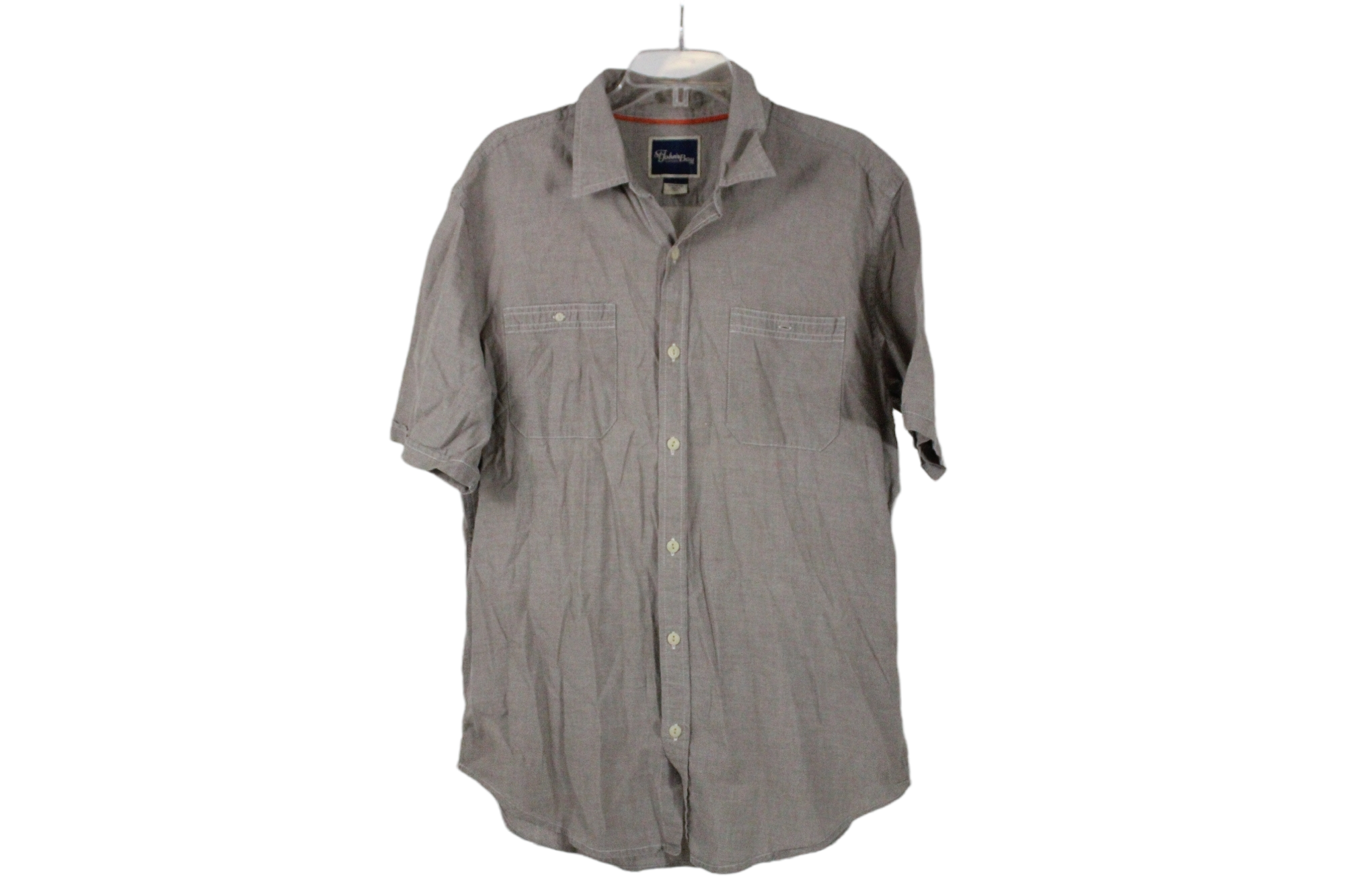 St. John's Bay Tan Button Down Shirt | L