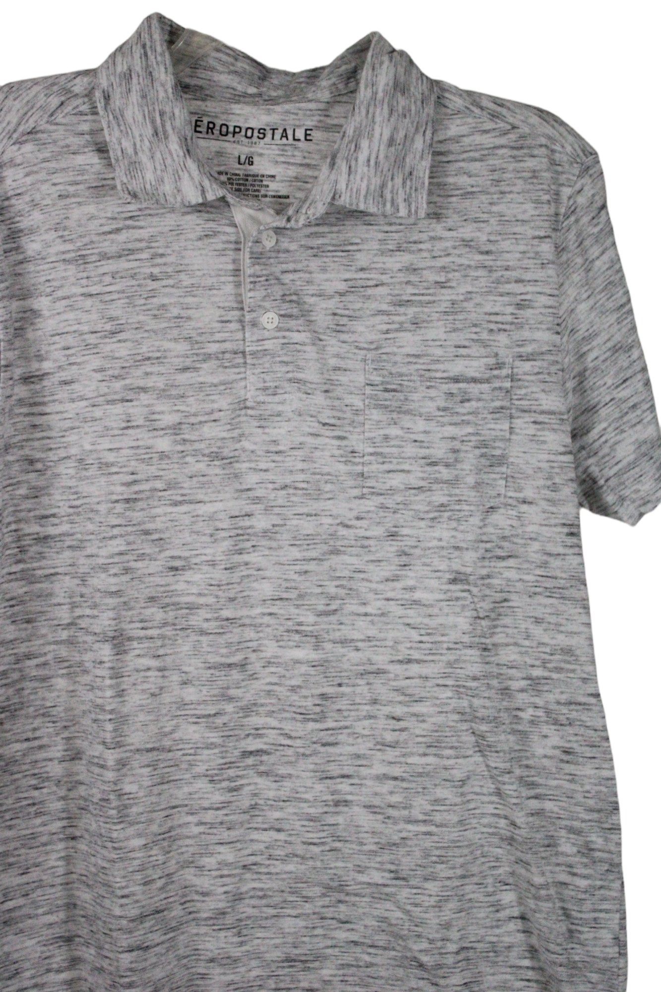 Aeropostale Heathered Polo | L