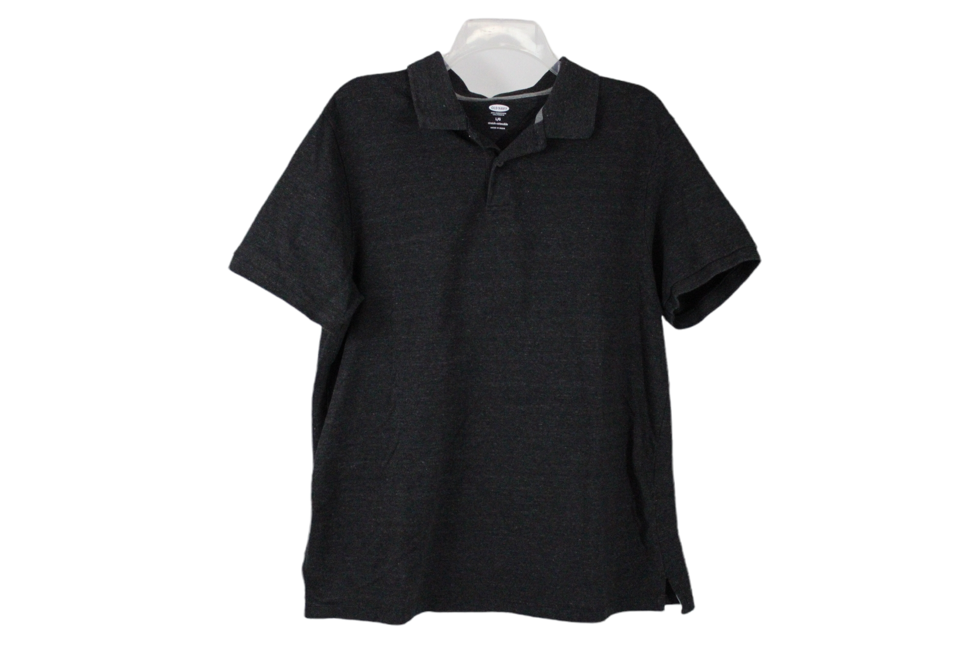 Old Navy Heathered Black Polo | L